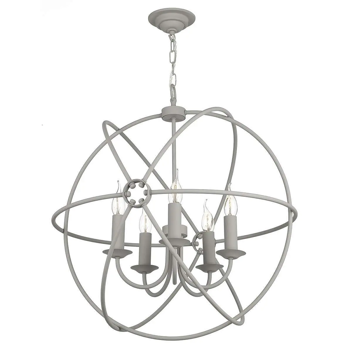 Orb Bespoke 5 Light 600mm Pendant (Choice of Colours)