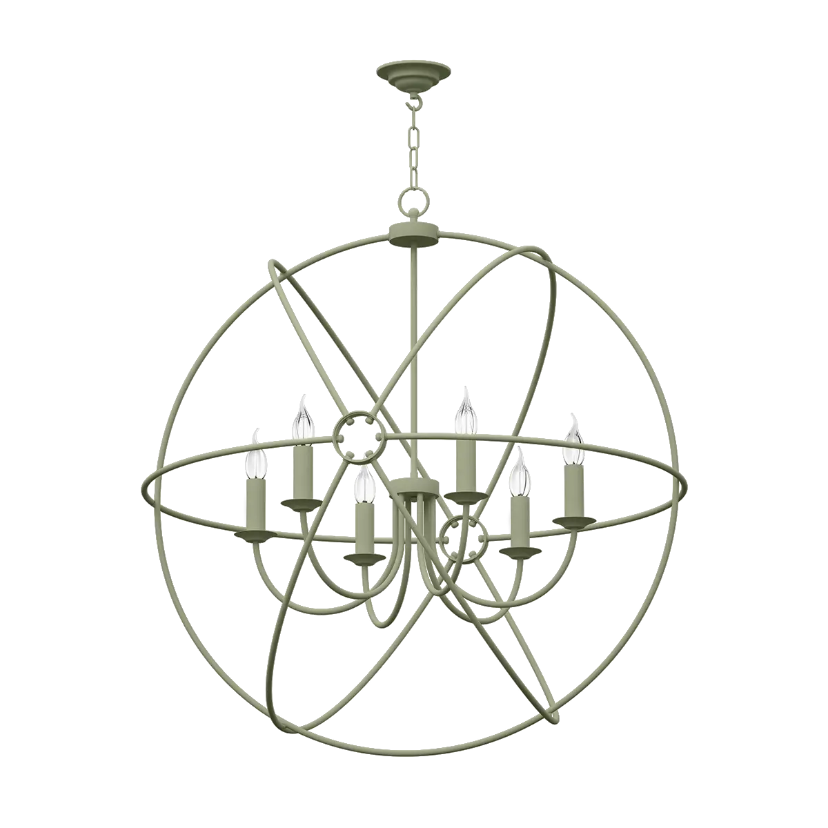 Orb Bespoke 6 Light 900mm Pendant (Choice of Colours)