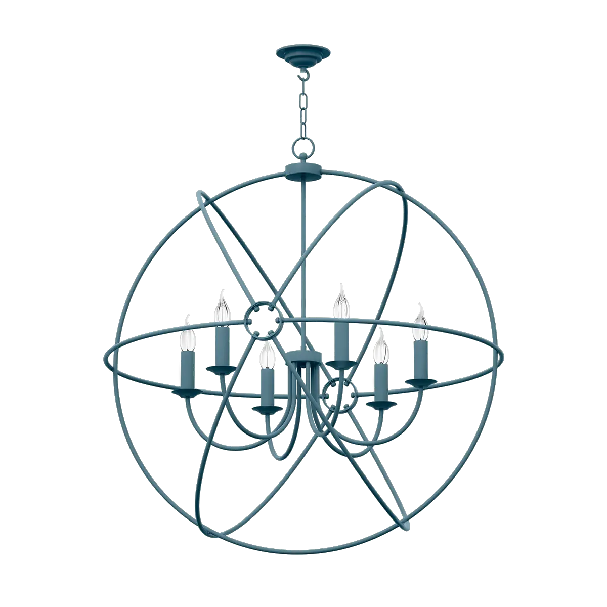 Orb Bespoke 6 Light 900mm Pendant (Choice of Colours)