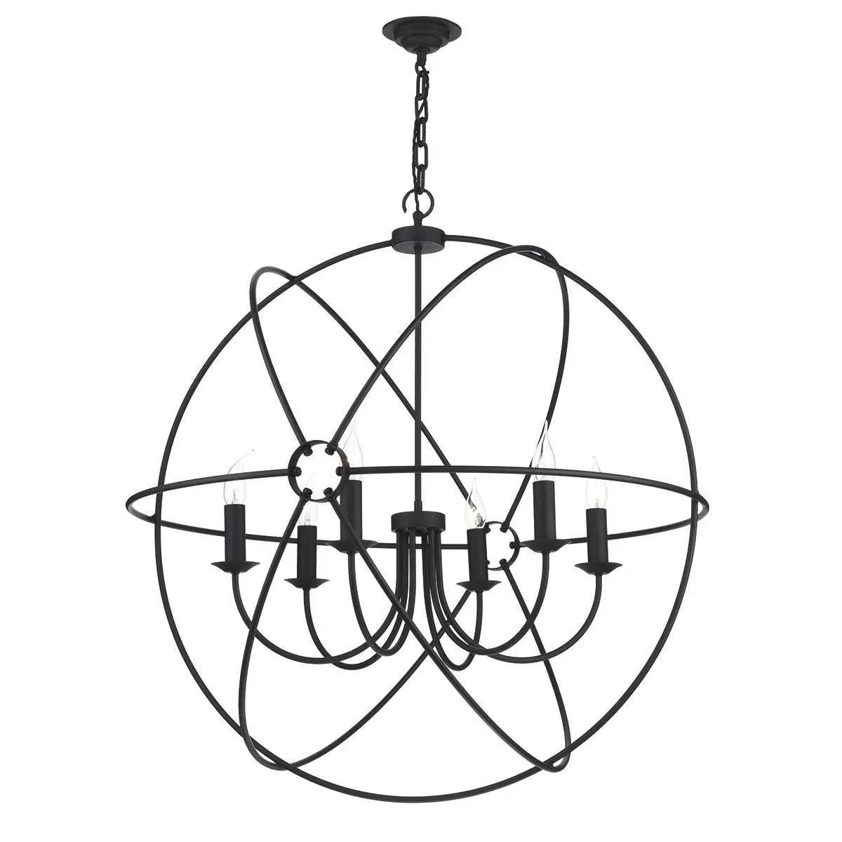 Orb Bespoke 6 Light 900mm Pendant (Choice of Colours)
