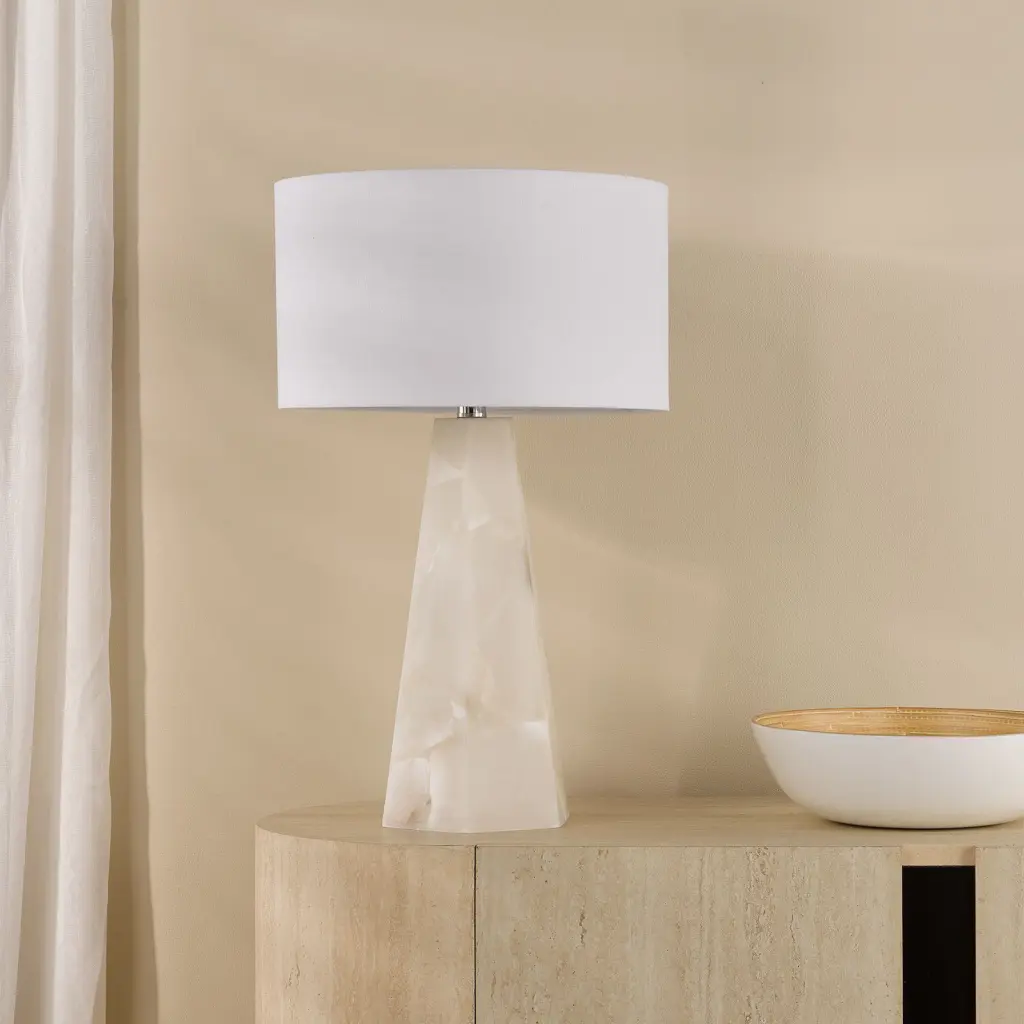 Paget Alabaster Table Lamp Base Only