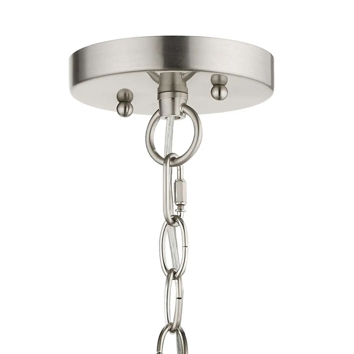 Pandora 3 Light Crystal Pendant Satin Chrome