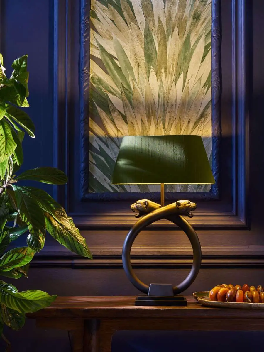 Panther Black Table Lamp Base Only
