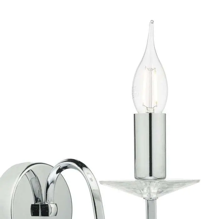 Pique Wall Light in Polished Chrome
