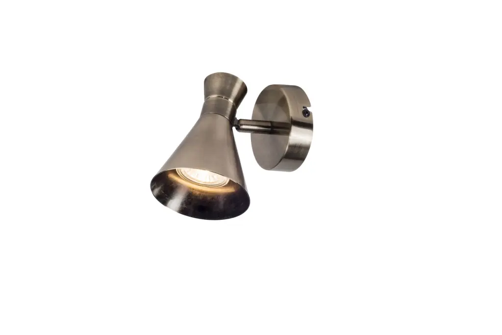 Pixar Single Spotlight in Antique Brass