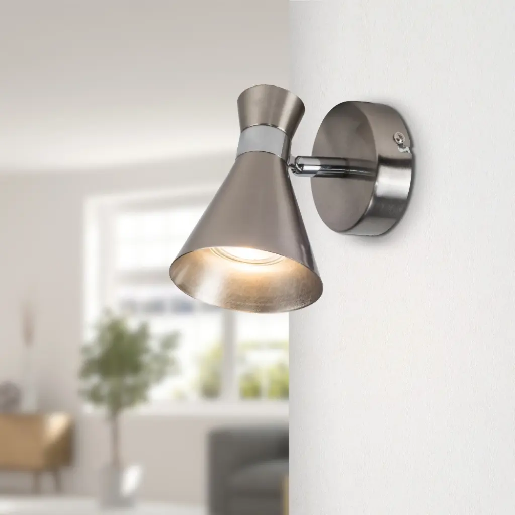 Pixar Single Spotlight In Satin Chrome