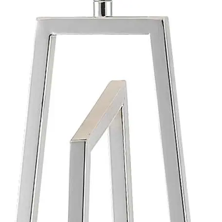 Plaza Polished Chrome Floor Lamp c/w Square Shade
