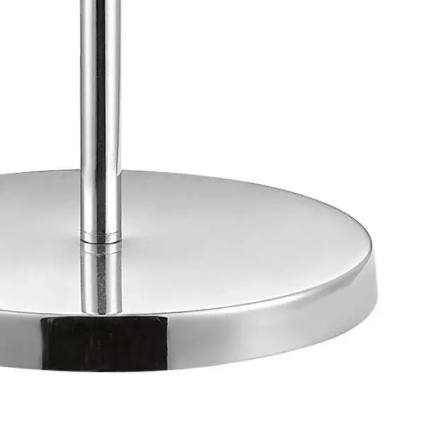 Plaza Polished Chrome Floor Lamp c/w Square Shade