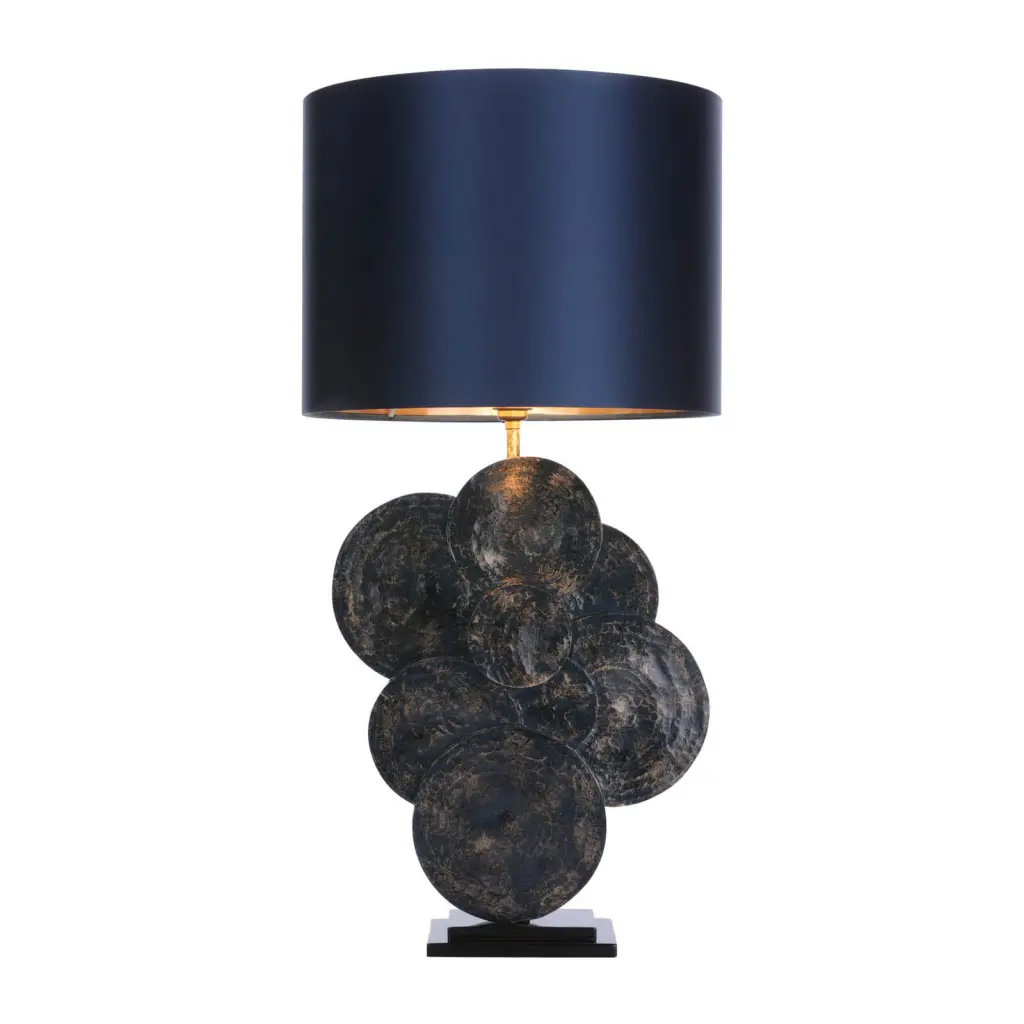 Planet Blue & Gold Table Lamp Base Only