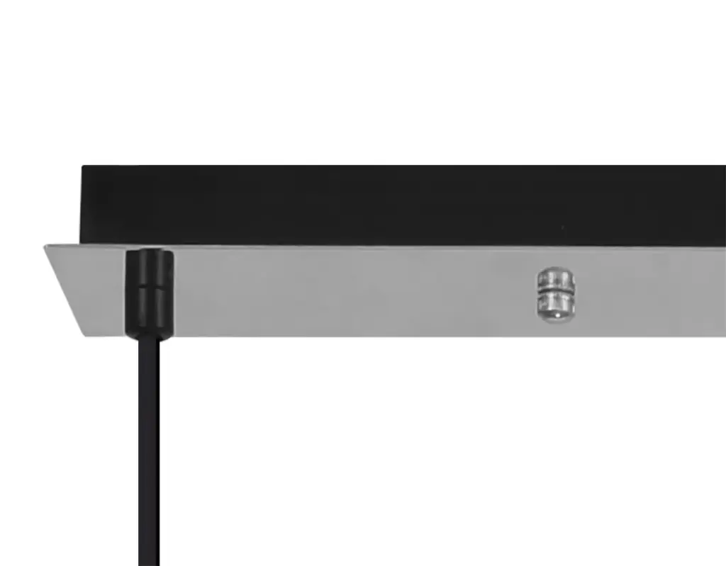 Meel 4 Light Polished Nickel Bar Pendant