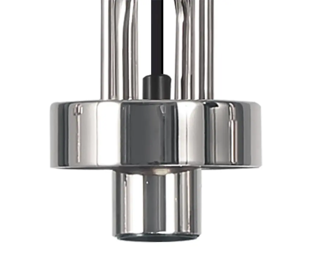 Meel 4 Light Polished Nickel Bar Pendant
