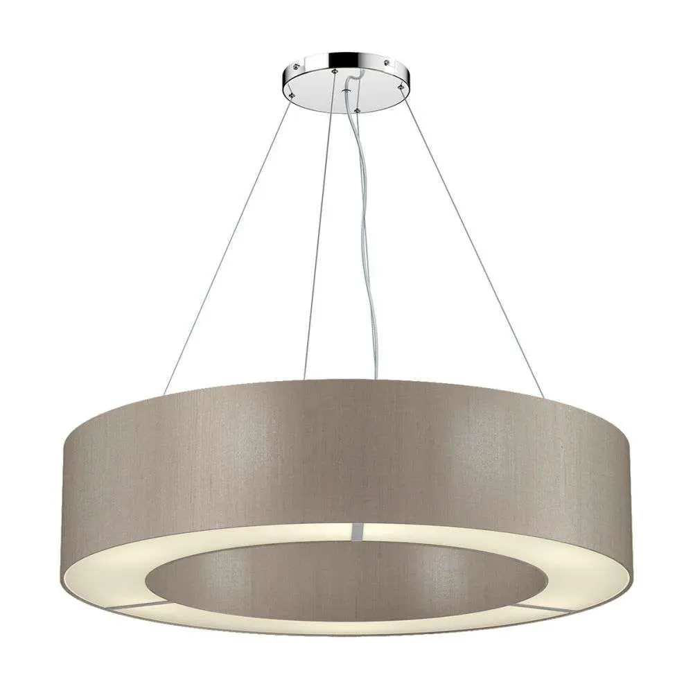 Polo Bespoke 50cm 4 Light Silk Shade Pendant