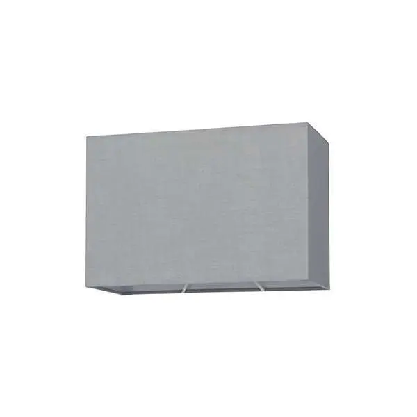 Rectangular Shade in Grey Cotton Fabric