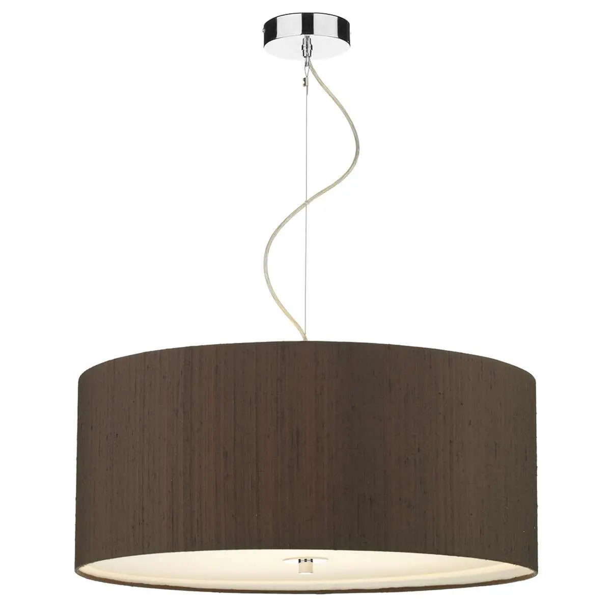 Renoir 60CM 6 Light Pendant Complete with Bespoke 100% Silk Shade