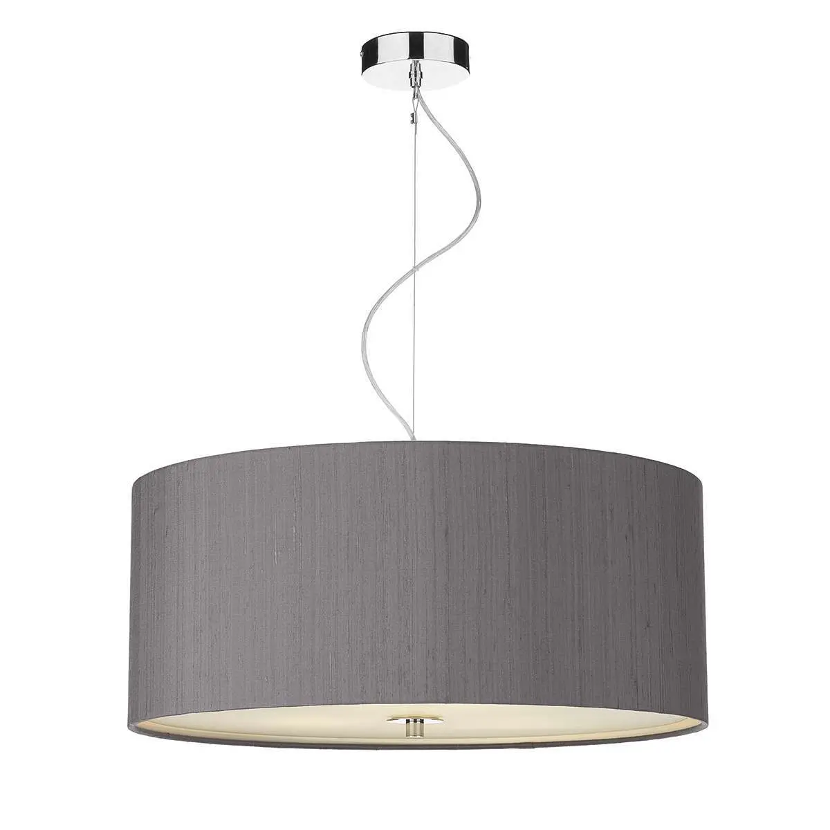 Renoir 60CM 6 Light Pendant Complete with Bespoke 100% Silk Shade
