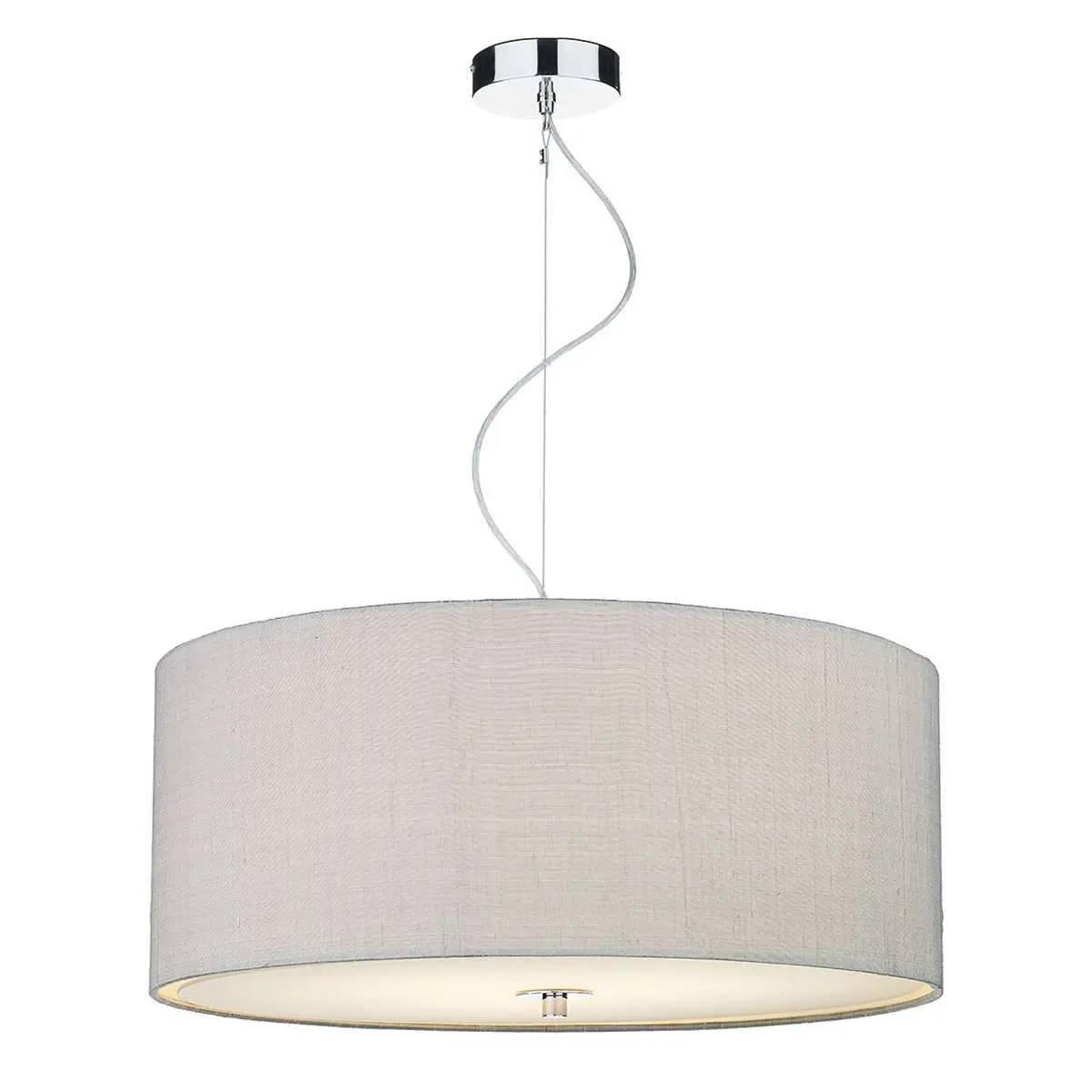 Renoir 60CM 6 Light Pendant Complete with Bespoke 100% Silk Shade