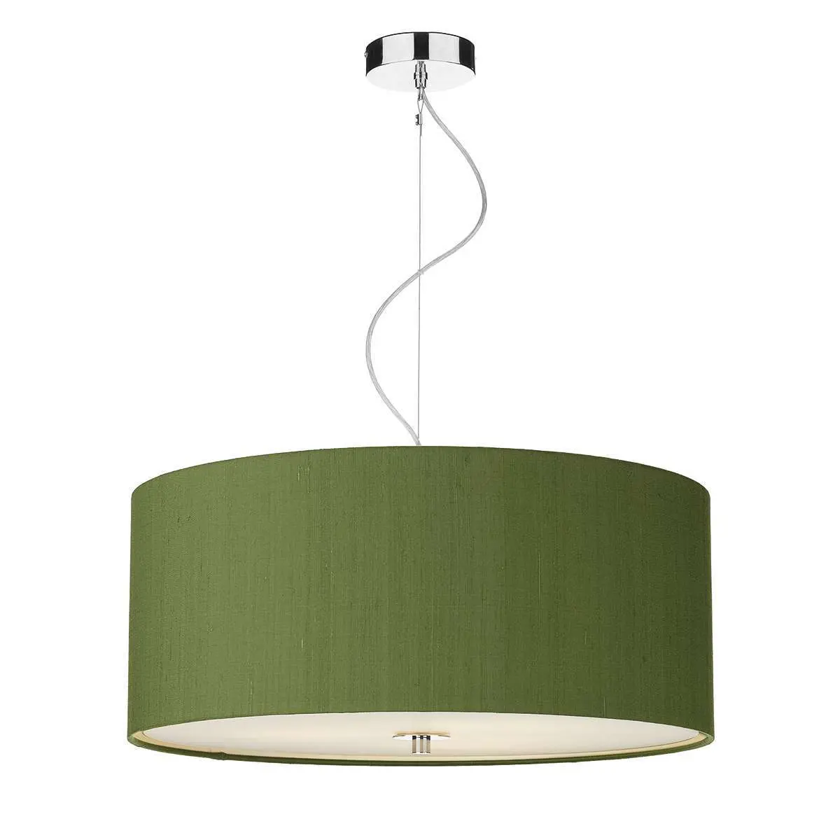 Renoir 60CM 6 Light Pendant Complete with Bespoke 100% Silk Shade