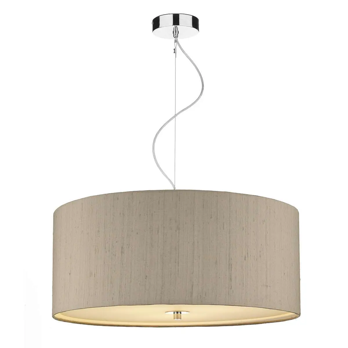 Renoir 60CM 6 Light Pendant Complete with Bespoke 100% Silk Shade