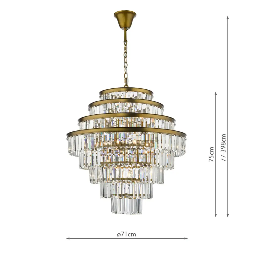 Rhapsody 12 Crystal Chandelier