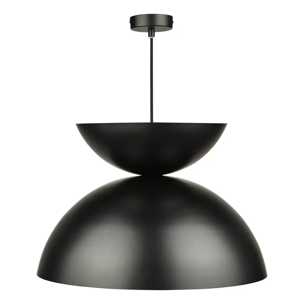 Riya Large Matt Black Pendant