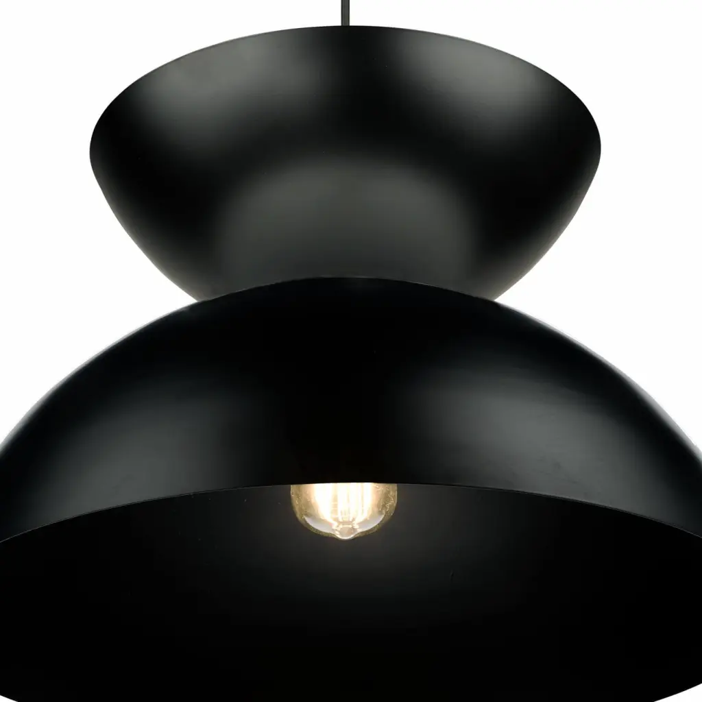 Riya Large Matt Black Pendant