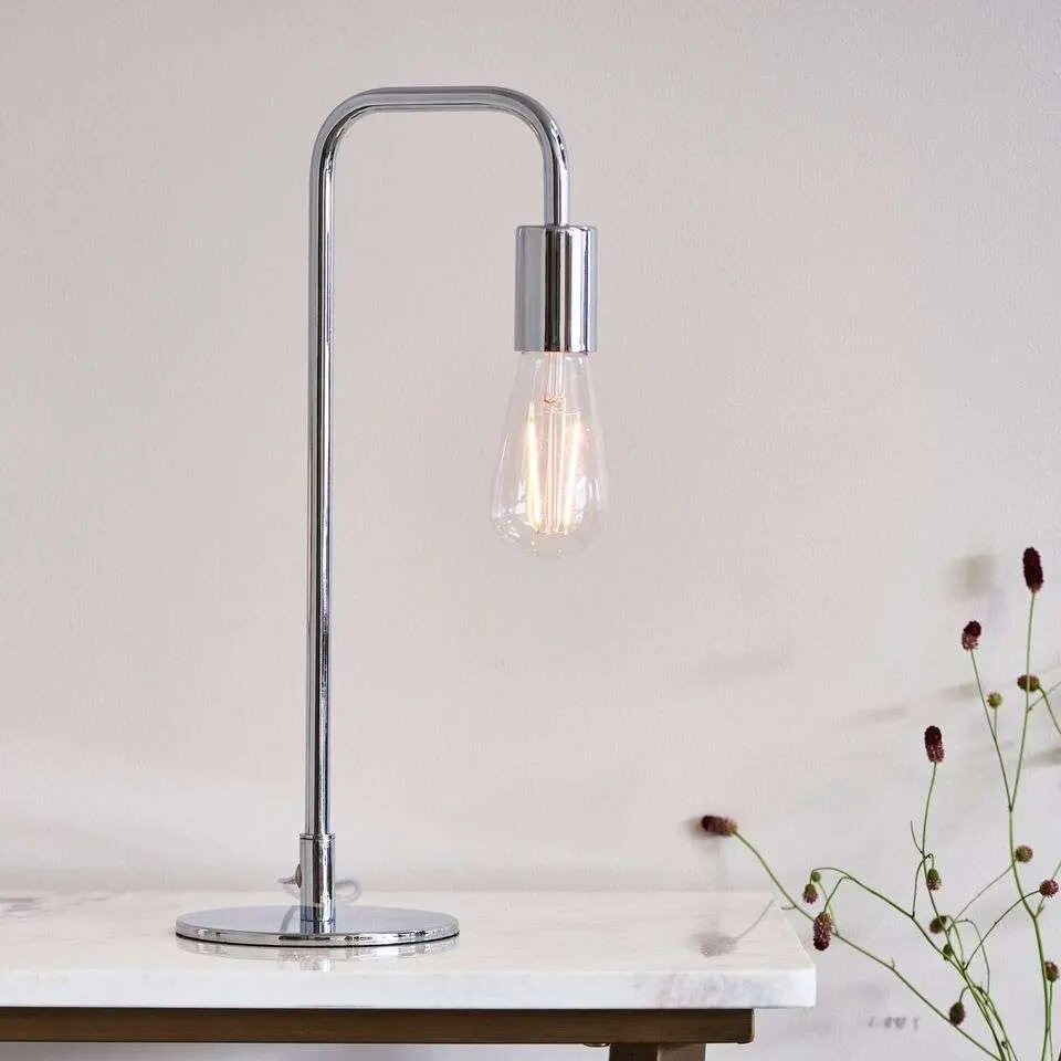 Rubens Table Lamp in Polished Chrome