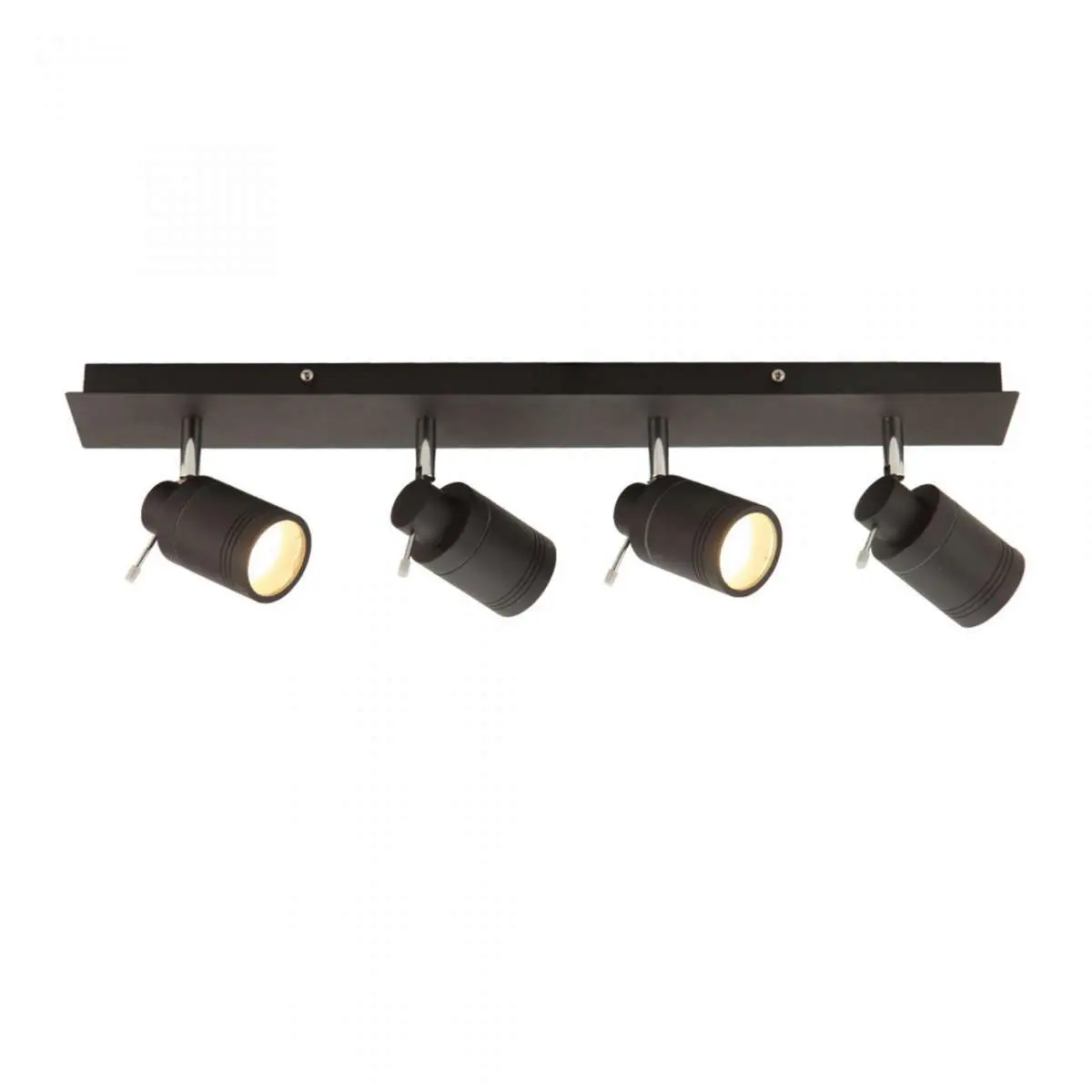 Scorpius 4 Light Matt Black Bathroom Spotlight Bar