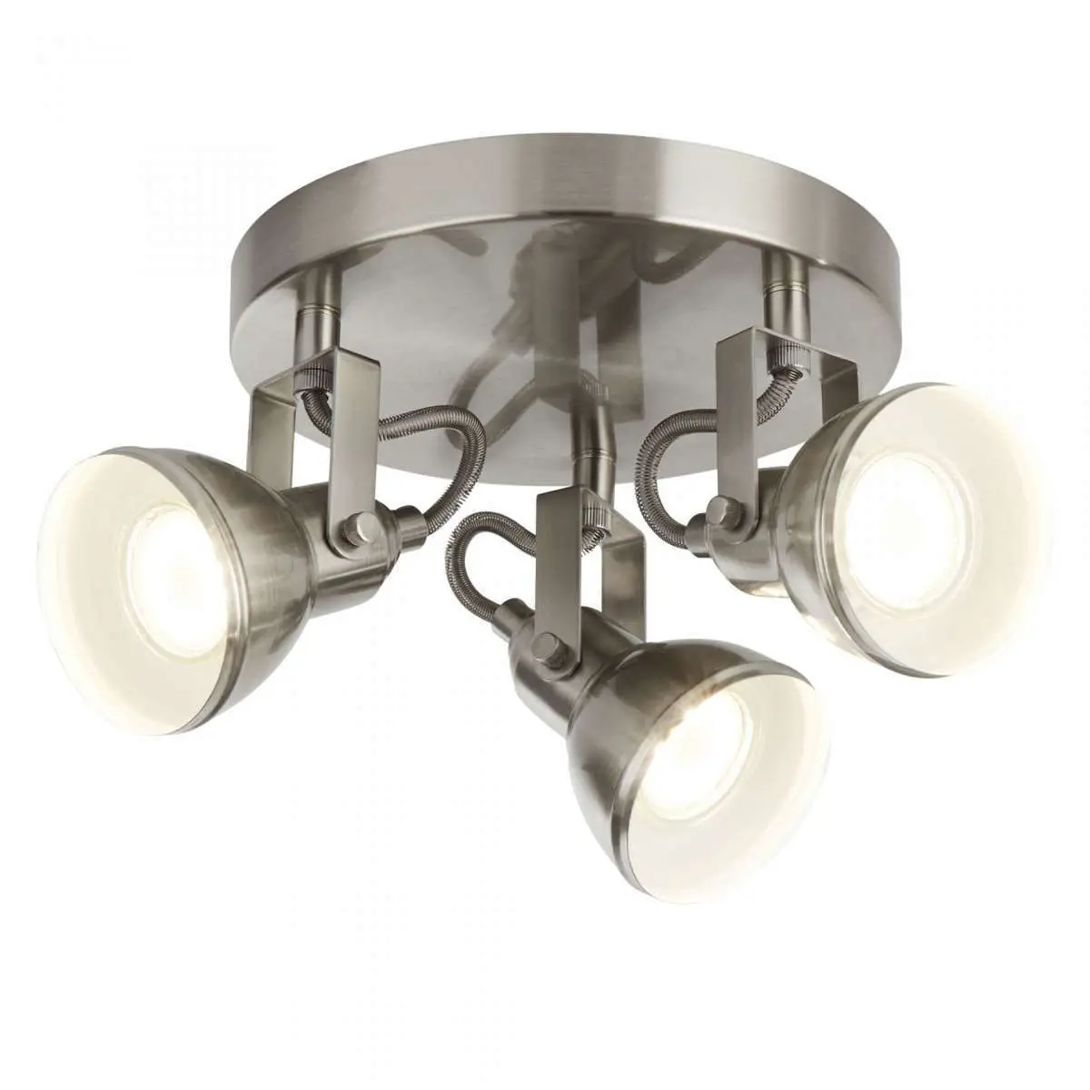 Searchlight 1543SS Focus 3 Light Satin Silver Industrial Spotlight ...