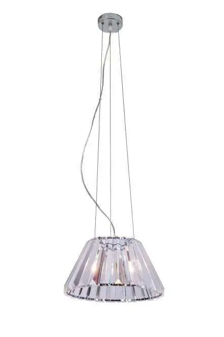 Senza 1 Light Polished Chrome Crystal Pendant