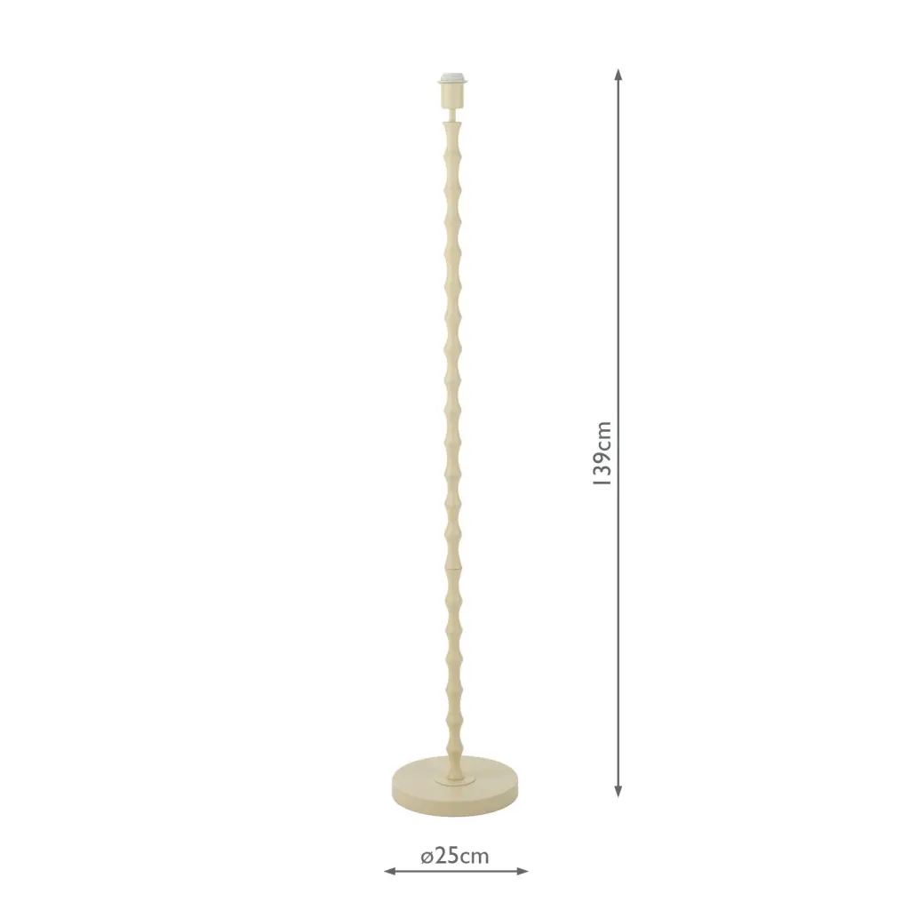 Siyanda Cream Floor Lamp Base Only