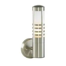 Slatted, Stainless  Steel, Outdoor Wall Lantern