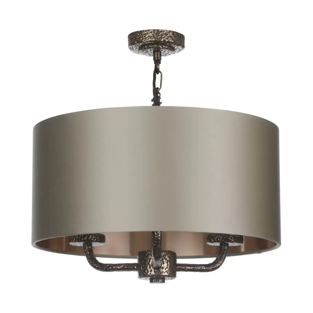 Sloane 3 Light Bespoke Pendant C/W Drum Shade