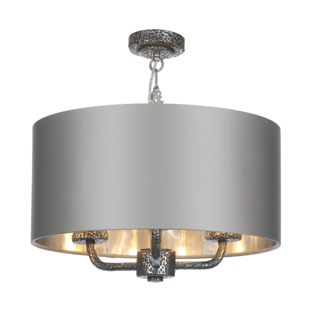 Sloane 3 Light Bespoke Pendant C/W Drum Shade