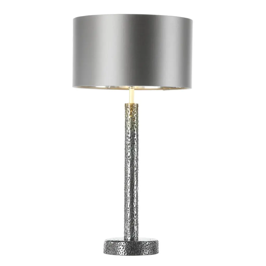 Sloane Hammered Pewter Table Lamp