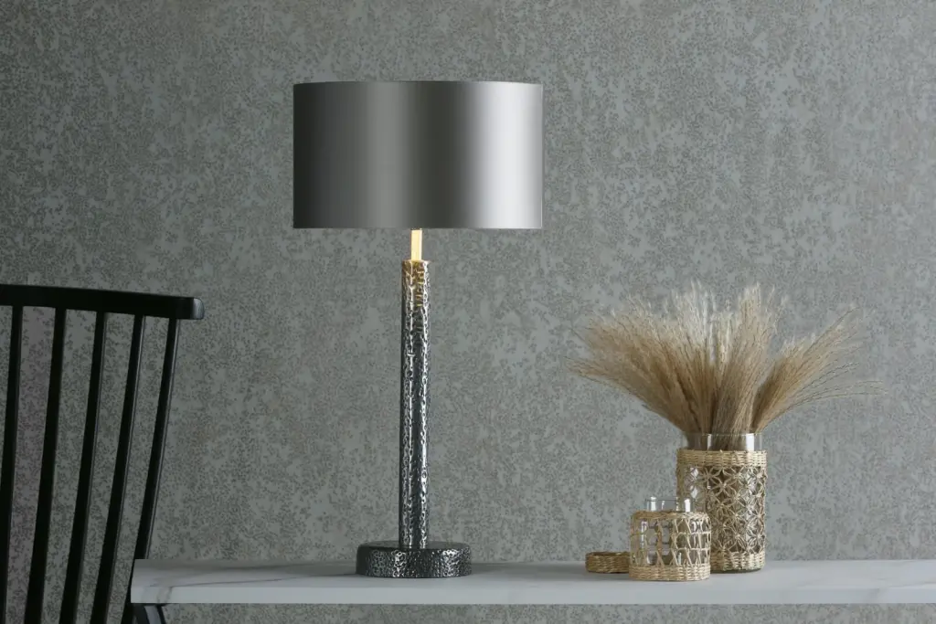 Sloane Hammered Pewter Table Lamp