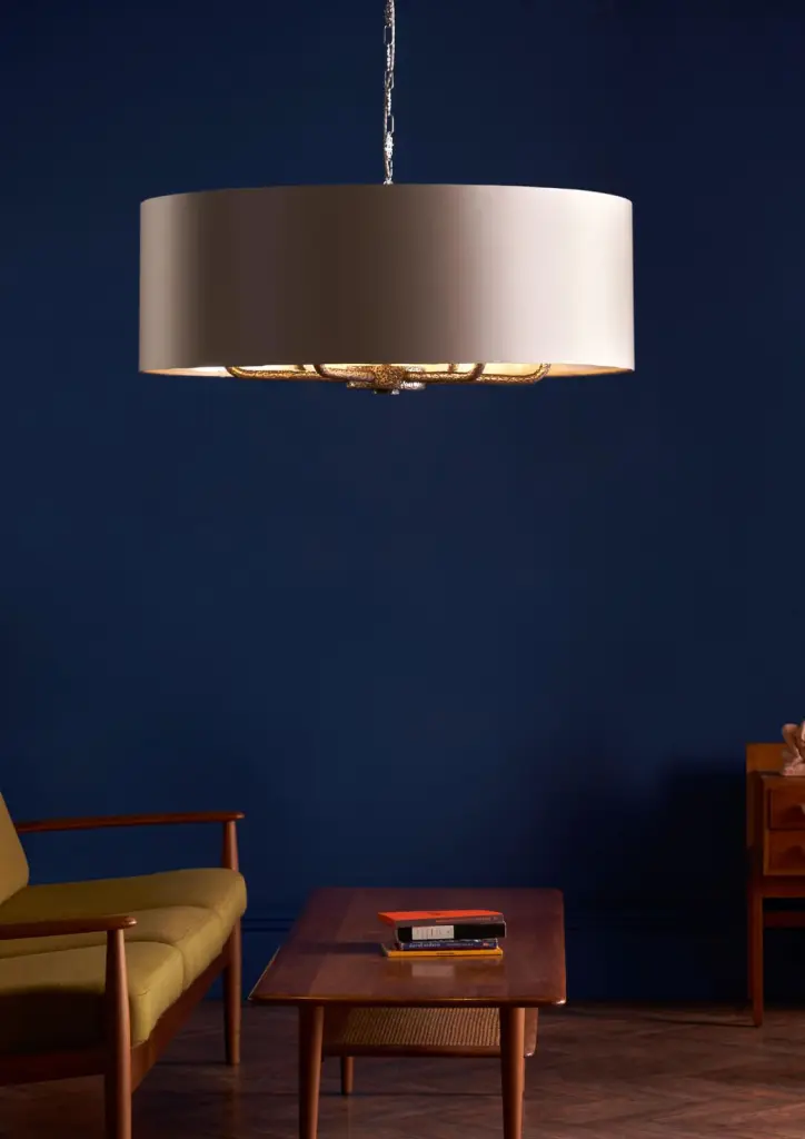 Sloane 6 Light Bespoke Pendant C/W Drum Shade