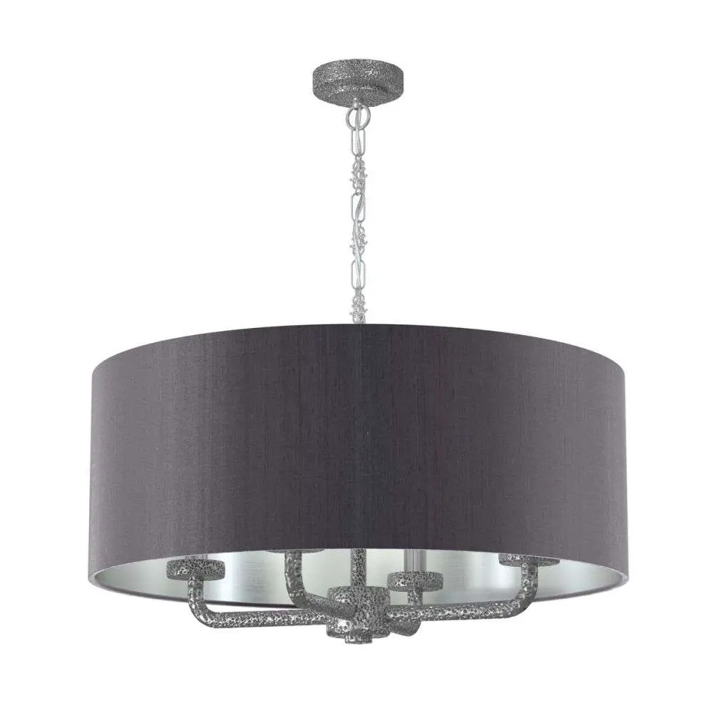 Sloane 4 Light Pendant with Bespoke Drum Shade