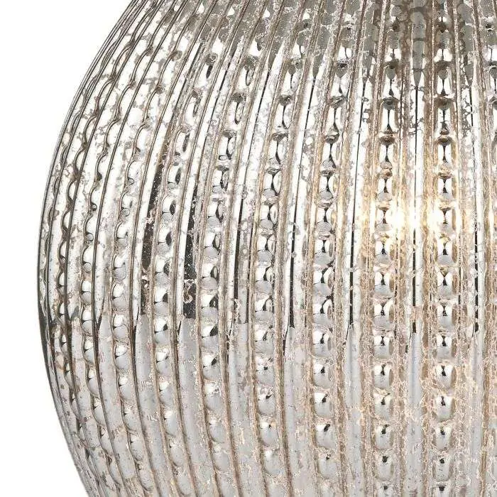 Sonia Table Lamp Antique Silver complete with Shade Dual Source