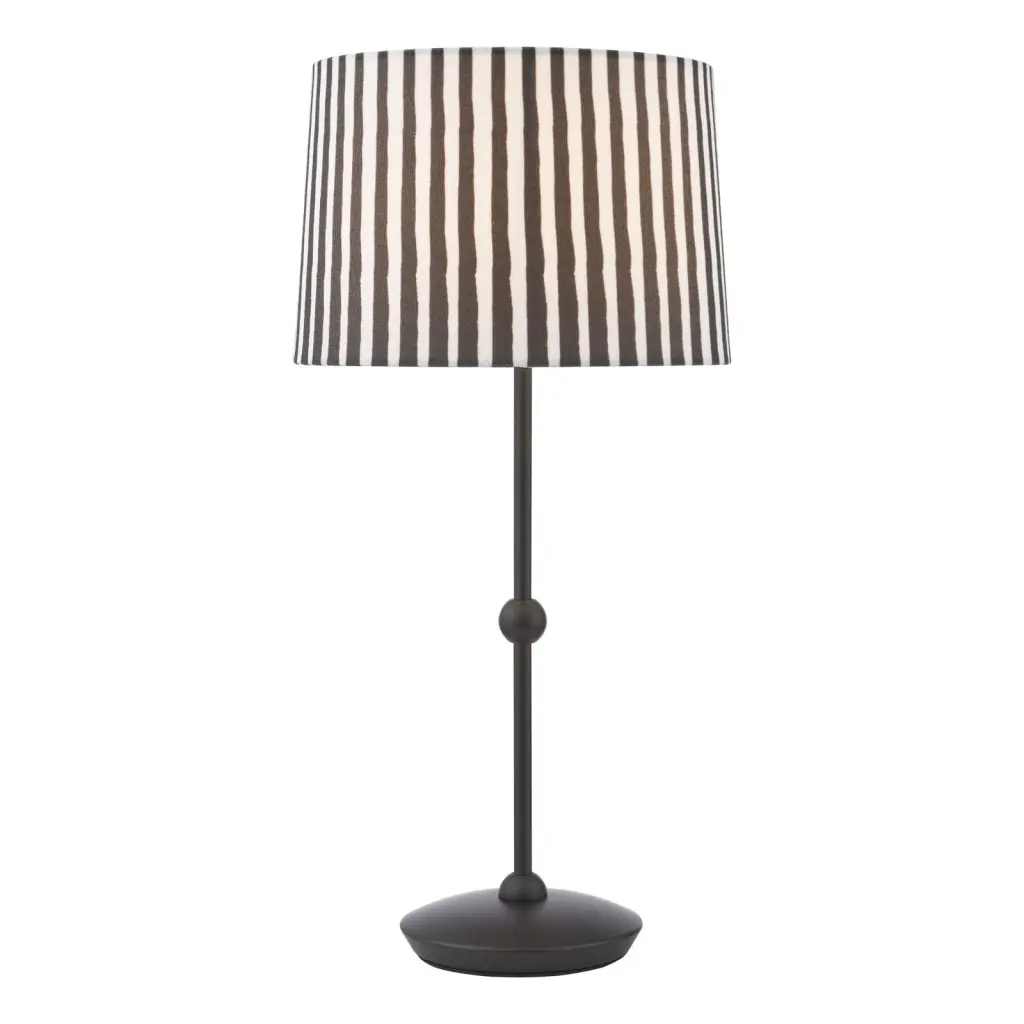Sosa Matt Black Table Lamp C/W Shade