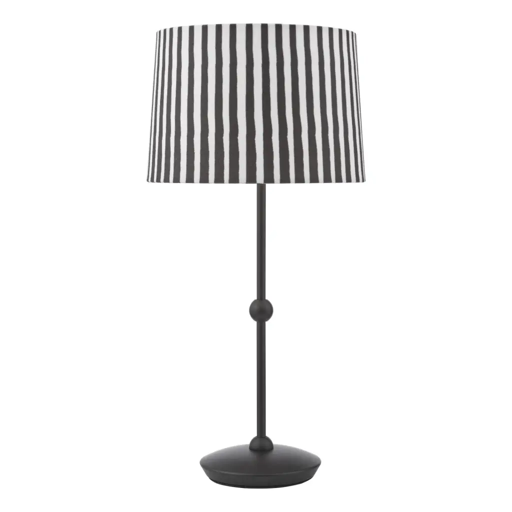 Sosa Matt Black Table Lamp C/W Shade