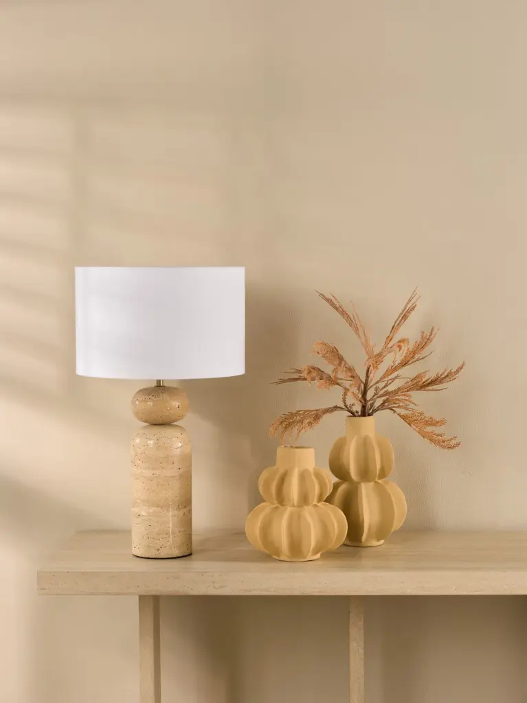 Soyala Brown Table Lamp C/W Shade
