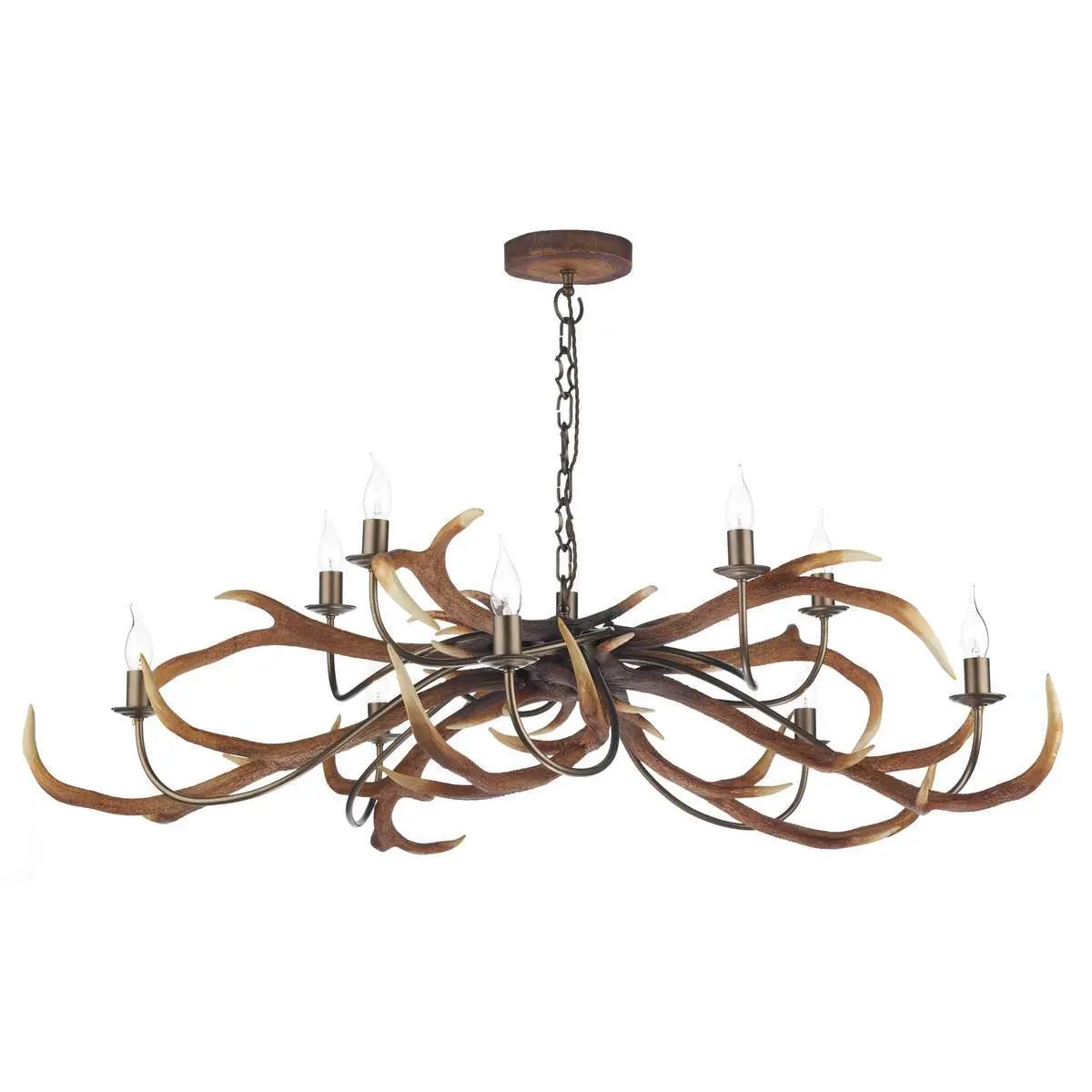 Stag Rustic 10 Light Antler Pendant