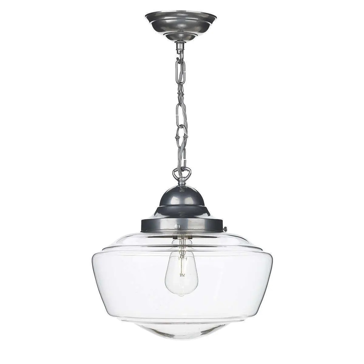 Stowe 1 Light Pendant in Satin Chrome