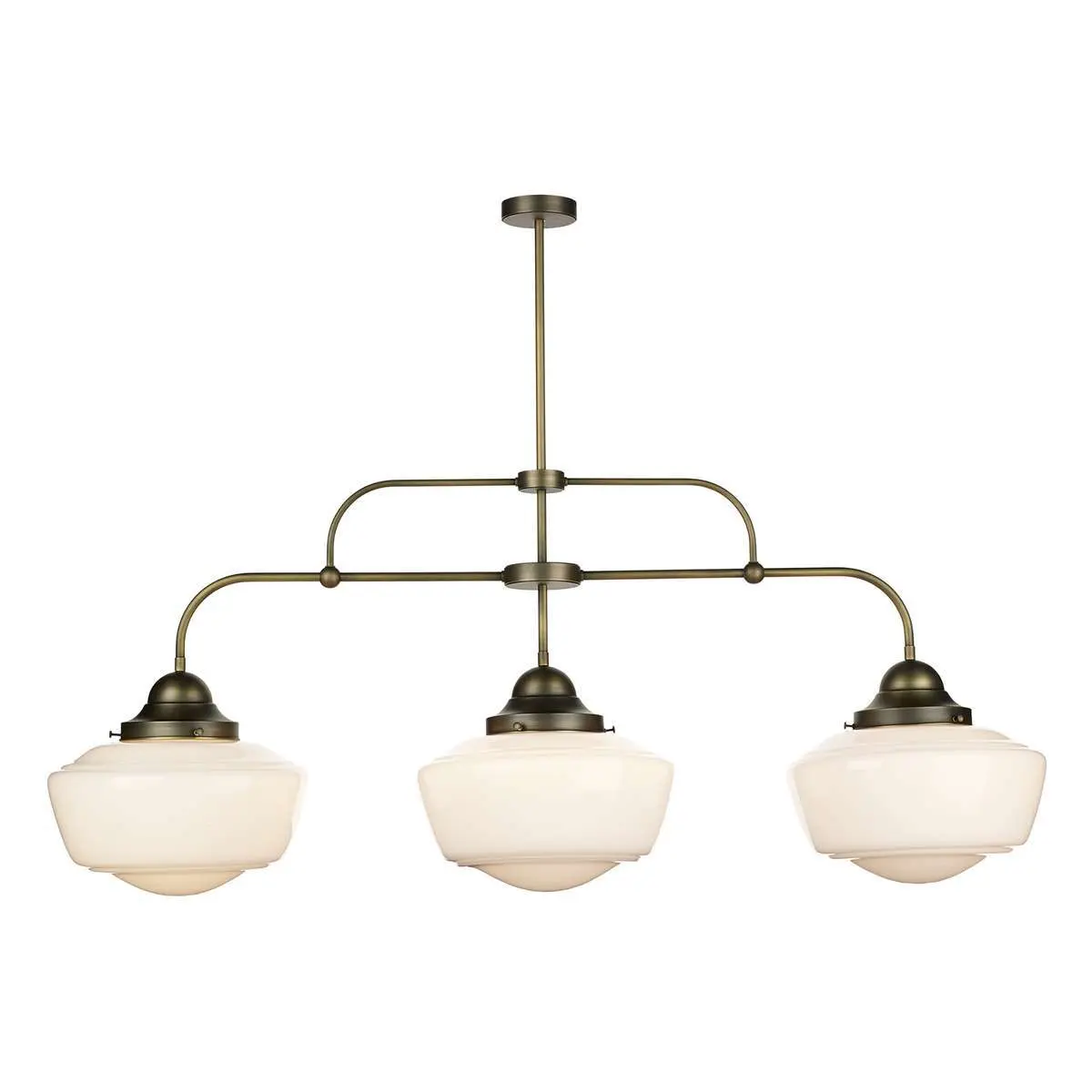 Stowe Opal 3 Light Glass Pendant