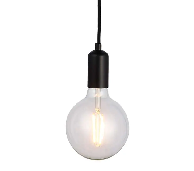 Studio Single Light Pendant in Matt Black