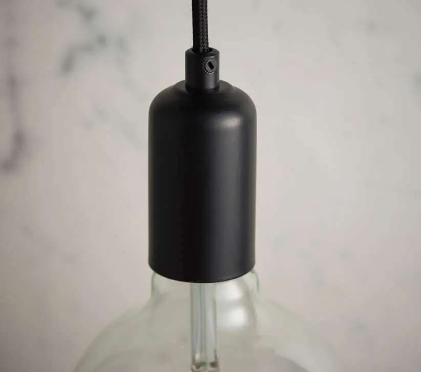 Studio Single Light Pendant in Matt Black