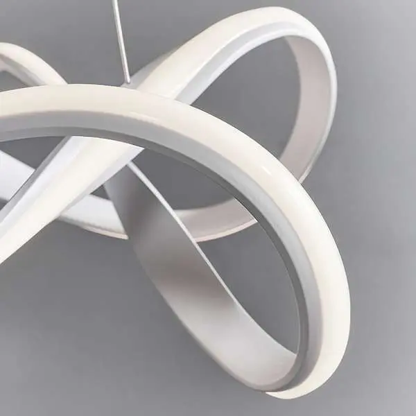 Synergy 44W LED Pendant in Sand White Finish Dia630mm