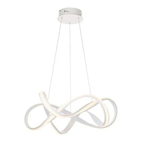 Synergy 44W LED Pendant in Sand White Finish Dia630mm