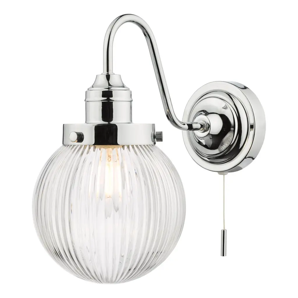 Tamara IP44 Polished Chrome Wall Light