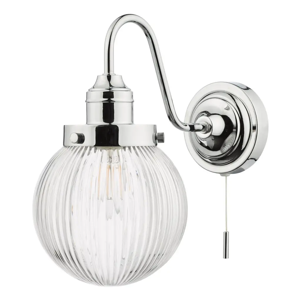 Tamara IP44 Polished Chrome Wall Light